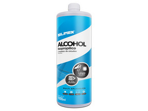 Alcohol Isopropílico Silimex para limpieza de Equipos de Cómputo, 1000ml.