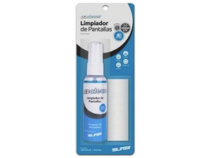 Limpiador de pantallas y protector anti-estático repelente al polvo Silimex, 60ml.