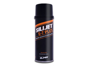 Limpiador y Lubricante para componentes plásticos Silimex Silijet E7-Plus de 454 ml.