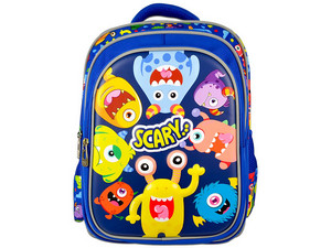Mochila Escolar Perfect Choice Kiddo, Diseño Monstruos, Para Niños.