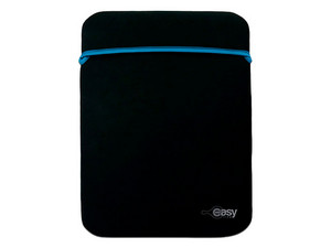 Funda Reversible de Neopreno E-Line para Laptop de hasta 14". Color Negro/Verde.