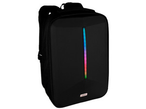 Mochila Start the Game BP-500 para Laptops de hasta 15.6", RGB, Puerto USB. Color Negro.