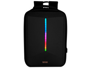 Mochila Vorago BP-500 para Laptops de hasta 15.6", Puerto USB, RGB. Color Negro.