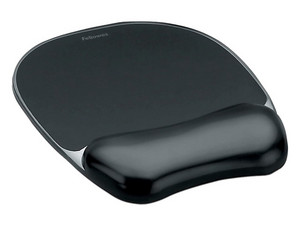 Mouse Pad Fellowes con Reposa Muñecas de Gel. Color Negro.