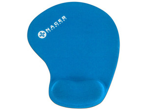Mouse Pad NACEB NA-549 con reposa muñecas de gel. Color Celeste.