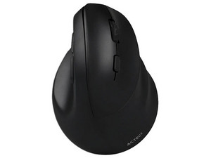 Mouse Óptico Inalámbrico Acteck Vertical Virtuos Fitt MI520, Ergonómico, 7 Botones, Hasta 2400 DPI, Color Negro.