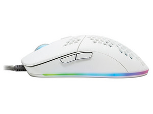 Mouse Gamer Alambrico Game Factor Laser MOG601 16000DPI / Rosa / PIXART  3389 / Iluminación RGB / 7 Botones / MOG601-PK