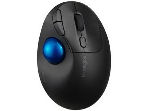 Mouse Ergonómico Kensington Trackball Pro Fit Ergo TB450, Inalámbrico, 1600 DPI, RF/Bluetooth, Color Negro.