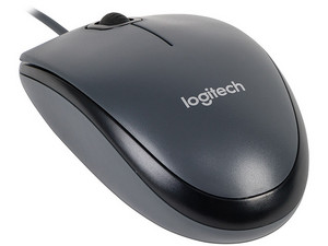 Mouse Optico Logitech M90 Con Cable USB Gris Negro