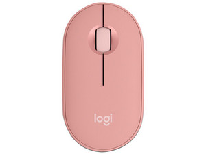 Mouse Óptico Inalámbrico Logitech Pebble Mouse 2 M350S, Bluetooth, 4000 DPI, Color Rosa.