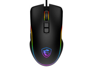 Mouse Gamer MSI FORGE GM300, Óptico, Alámbrico, iluminación RGB. Color Negro.