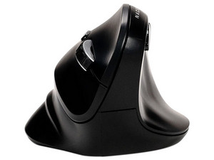 Mouse Ergonómico Naceb Óptico Infinity Vertical VS1, Inalámbrico, Bluetooth, 1.600DPI, Color Negro.