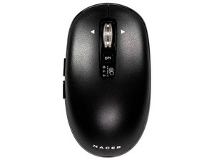 Mouse Inalámbrico Naceb Slim Negro NA-0131N, 3200 DPI, 6 Botones, Bluetooth.
