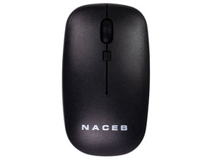 Mouse Naceb Slim Negro Inalámbrico 2.4G.