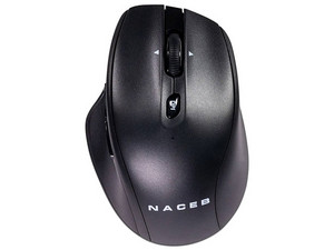 Mouse Inalámbrico Naceb Technology NN-0139N, 5 Botones, 1600 DPI, RF, Color Negro.