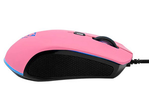 Mouse Gamer Ocelot OGMM03, hasta 3200 dpi, RGB. Color Negro/Rosa.