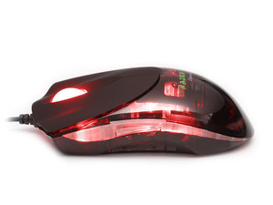 Razer Gaming Mouse Diamondback de 1600 DPI, 7 Botones Programables,  Salamander, Luz Roja RZ01-020200-R1M1