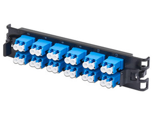 Panel de Parcheo Belden FFSX06LD, 6 Puertos LC Duplex, Color Negro.
