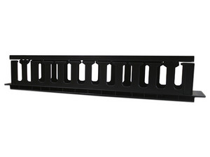 Organizador de Cables Horizontal Enson ENS-CM24, 2U, Para Rack 19", Color Negro.