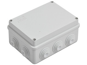 Caja de Derivación Gewiss GW-44-006, PVC, Tapa Atornillada, Para Exterior, 10 Entradas.