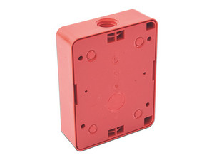 Caja de Montaje 2" x 4" Para Estación manual de Jalón Silent Knight, Color Rojo.