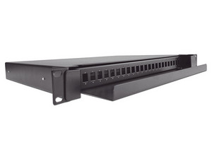 Distribuidor de Fibra Óptica deslizable LINKEDPRO, con 24 adaptadores LC Duplex/LC Simplex o 24 SC Simplex, Color Negro.