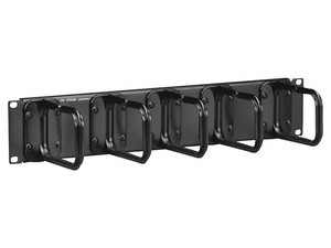 Organizador de Cable Siemon WM-145-5 para Montaje aéreo, 5 soportes, 2UR. Color Negro.