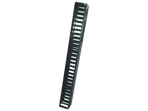 Organizador sencillo de cable vertical para Rack SBE OV20URS, 20 UR, canal de 3". Color Negro.