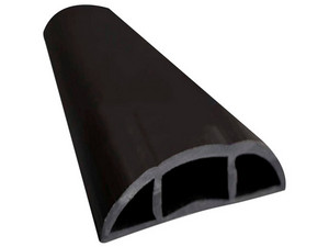 Canaleta Flexible Thorsman de 2.5m, PVC auto extinguible. Color Negro.