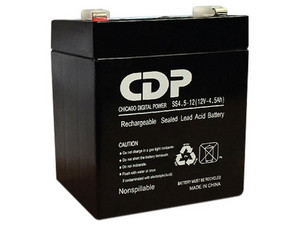 Batería de respaldo CDP de 12V a 5Ah, Batería libre de mantenimiento y fácil instalación, Compatible con CCTV y DSC.