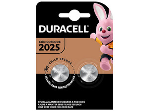 Batería de litio Duracell tipo botón, paquete con 2 piezas.