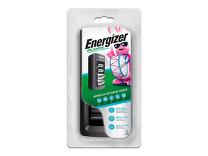 Cargador de Baterías Energizer CHFC3, Compatibilidad Universal, Color Negro.