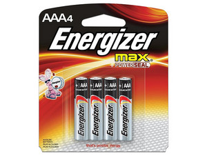 Paquete de 4 Baterías Energizer Max AAA de 1.2V.