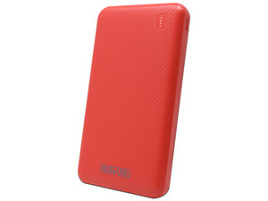 Batería Portátil Recargable Necnon NPW-10FC Power Bank de 10,000 mAh, Color Rojo.