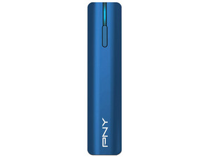 Batería Portátil recargable PNY T2200 de 2200 mAh, Micro-USB, Color Azul.