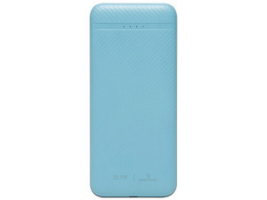 Power Bank Perfect Choice Carga Rápida 22.5W Con cable tipo C Bolt, color azul, ideal para cargar dispositivos rápidamente mientras estás en movimiento.