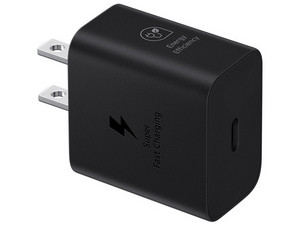 Cargador de Pared Samsung EP-T2510NBEGMX de 25W, 5A, 9V, USB-C. Color Negro.