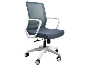 Silla Ejecutiva Ergo Civita B, Respaldo de Malla, Medidas 96x60x62 cm, Color Gris.
