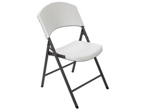 Silla para Oficina Plegable Foly Lifetime, Color Blanco.