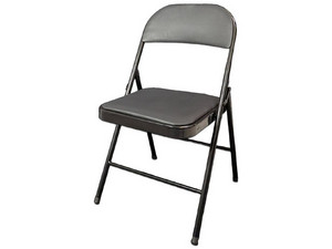Silla Acojinada para Oficina MODAMOB VC188 plegable, Metalica, Color Negro, Soporta Hasta 120kg.
