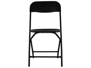 Silla para oficina de Visita Mundo In de Metal y Polipropileno Plegable. Color Negro.
