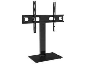 Soporte de Escritorio Brobotix para TV, Con base de Cristal Templado, Soporta Pantallas de 37 x 75, Color Negro