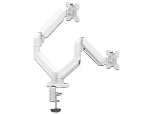 Brazo Articulador Naceb NA-0215 para doble soporte. Color Blanco.