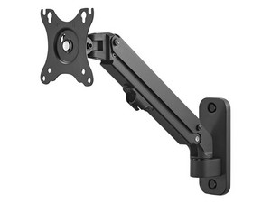 Soporte de Pared OvalTech, para Monitor de 17 a 27", brazo de resorte mecánico. Color Negro.