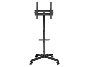 Soporte Móvil para Televisor de 32 a 55" OvalTech, hasta 35 Kgs. Color Negro.