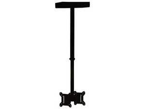 Soporte de Techo para 2 TVs hasta 27" - Metal Resistente, Ajuste de Altura, Giro 360 e Inclinación 15 Grados.