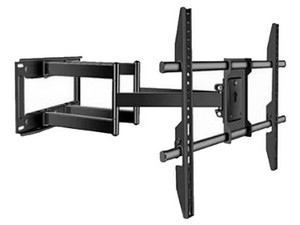 Montador de Pared de Brazo para TV de 50" a 120", Soporte Ajustable, Color Negro.