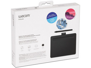 Tableta gráfica Wacom Intuos Small, USB. Color Negro.