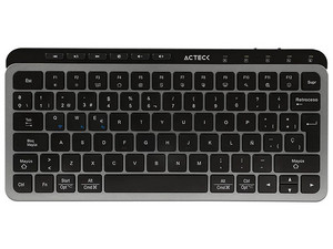 Teclado Inalámbrico Acteck Inspire Krea TI750, 2.4Mhz, Bluetooth, USB A- USB C. Color Negro