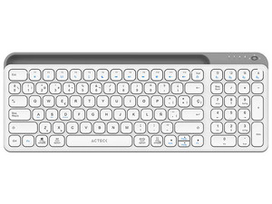 Teclado Acteck alámbrico con conexión USB, diseño ergonómico, teclas silenciosas.